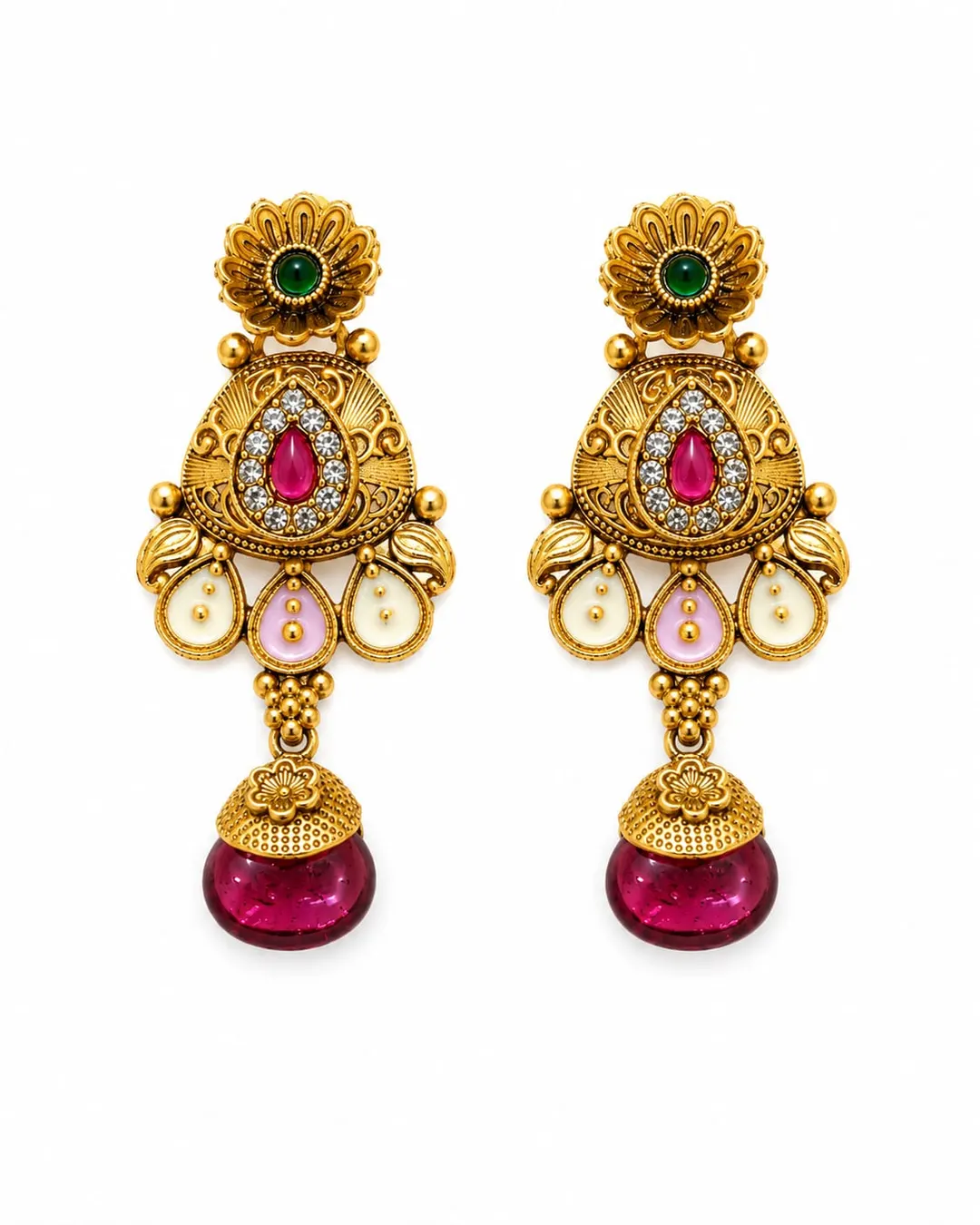 GOLD PLATED STUD EARRING