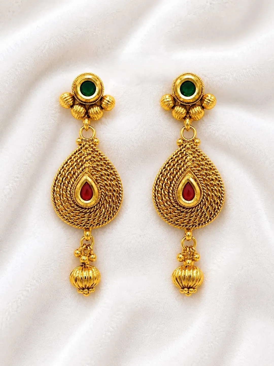ANTIQUE GOLD TONEDROP EARRING