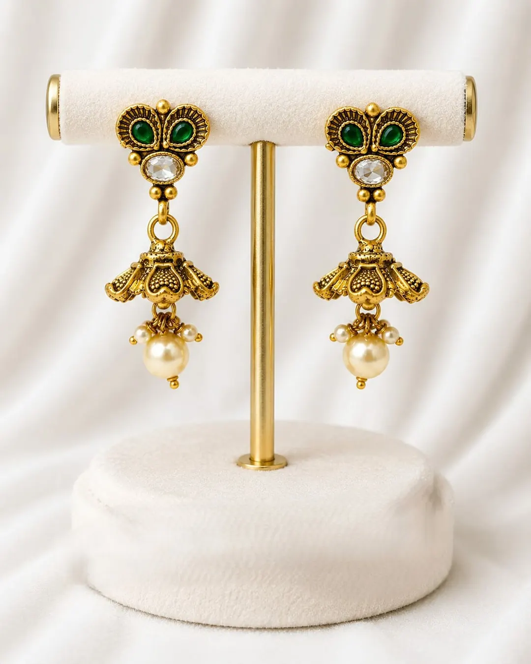 ANTIQUE GOLD JHUMKA EARRING