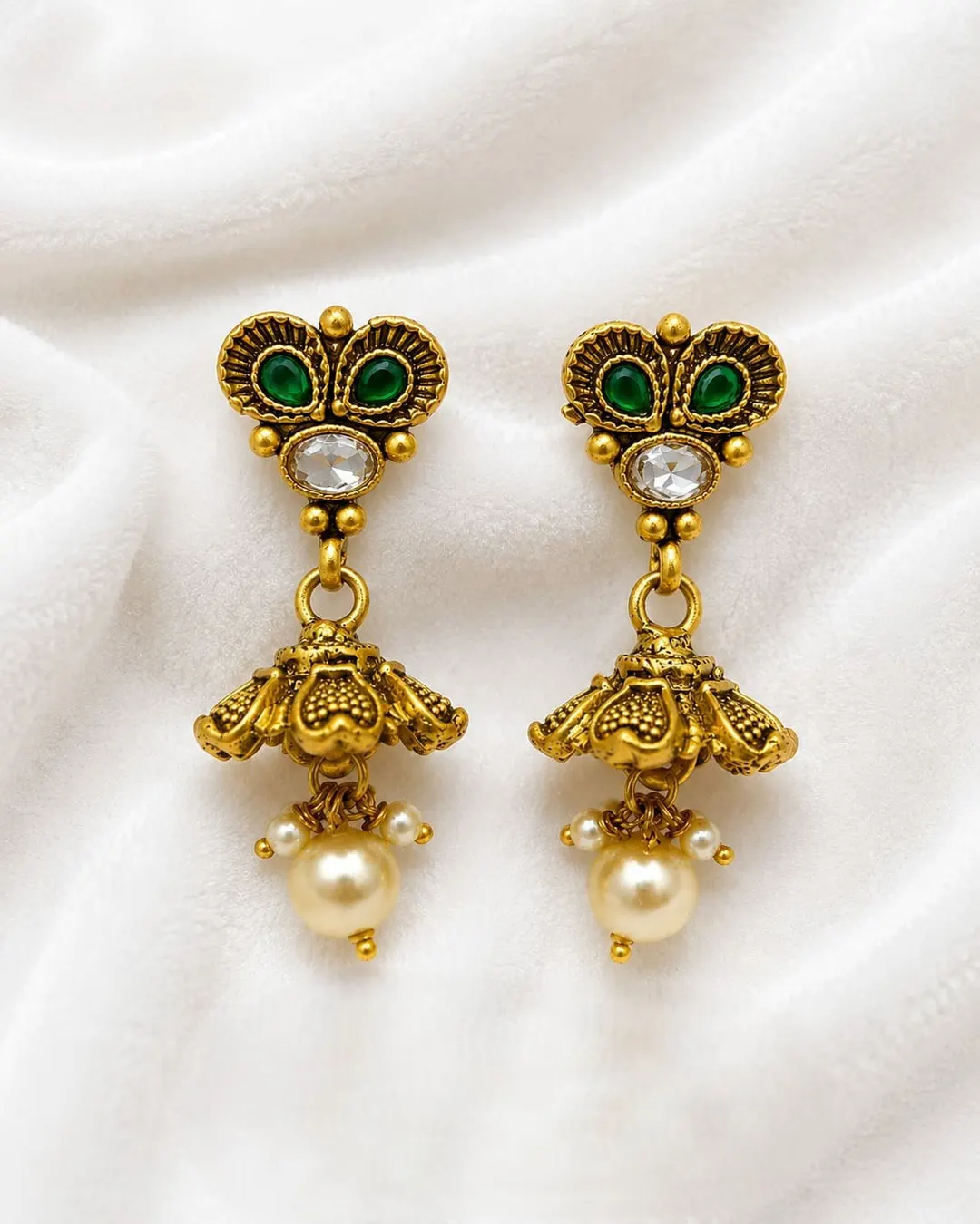 ANTIQUE GOLD JHUMKA EARRING