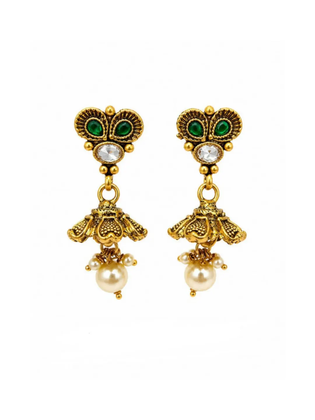 ANTIQUE GOLD JHUMKA EARRING