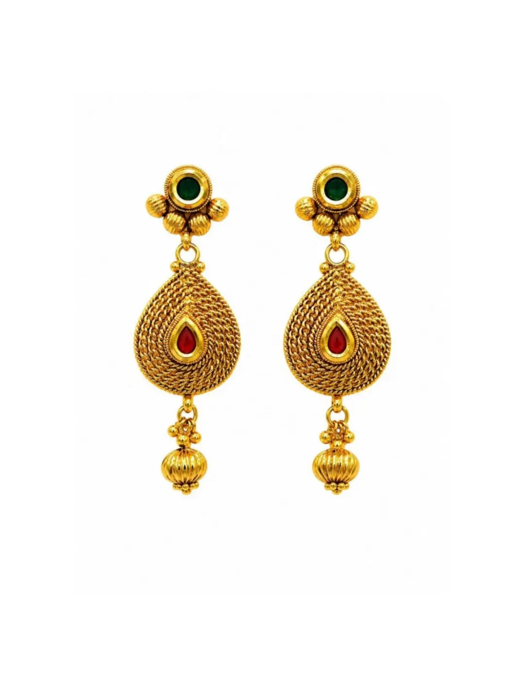 ANTIQUE GOLD TONEDROP EARRING