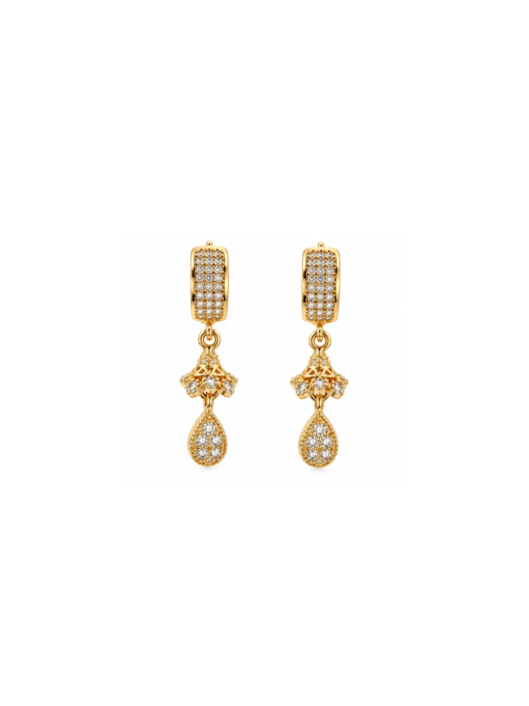 REGAL TEARDROP CHANDELIER EARRINGS