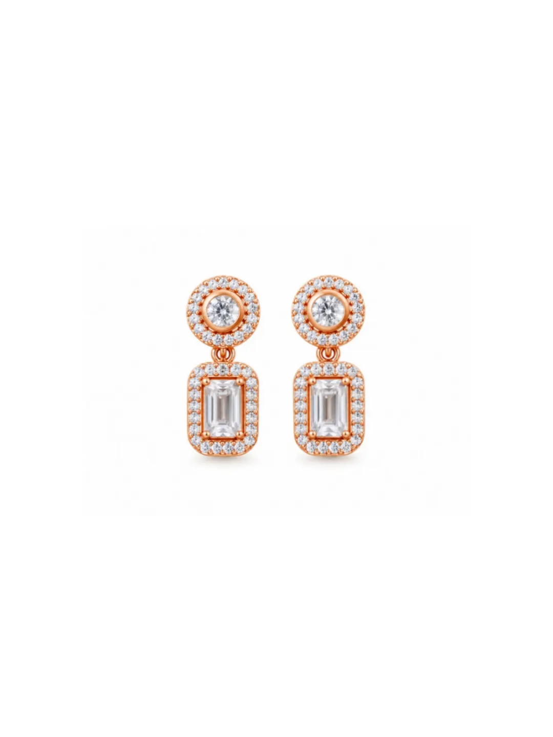 CELESTE ROSEGOLD RADIANCE EARRINGS