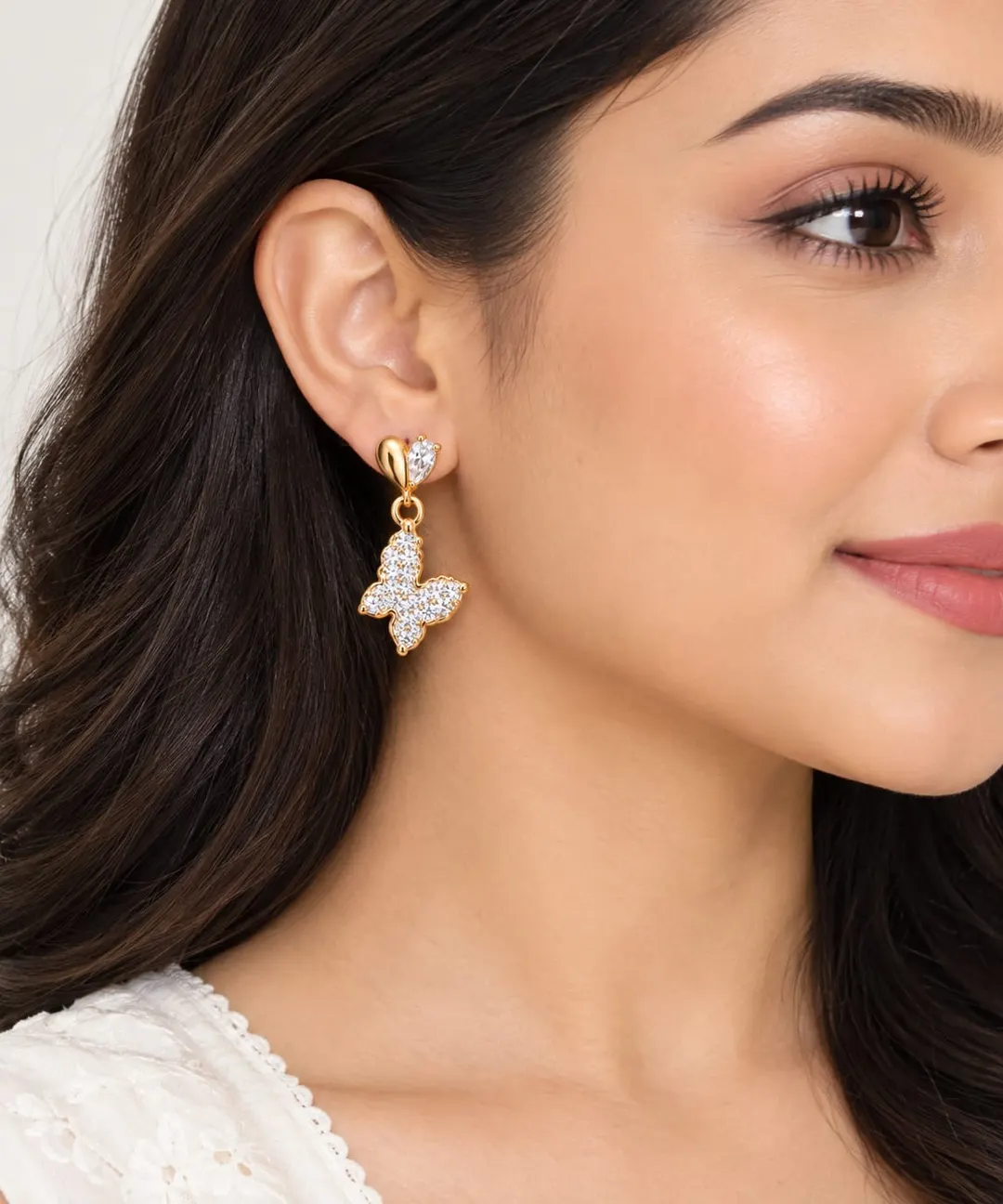 BUTTERFLY LOVE DROP EARRINGS