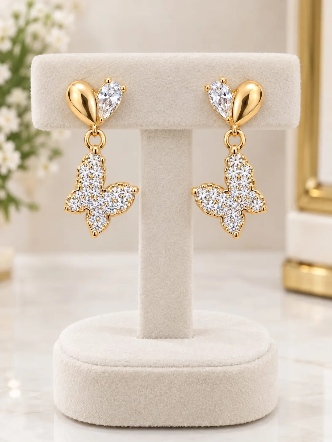 BUTTERFLY LOVE DROP EARRINGS