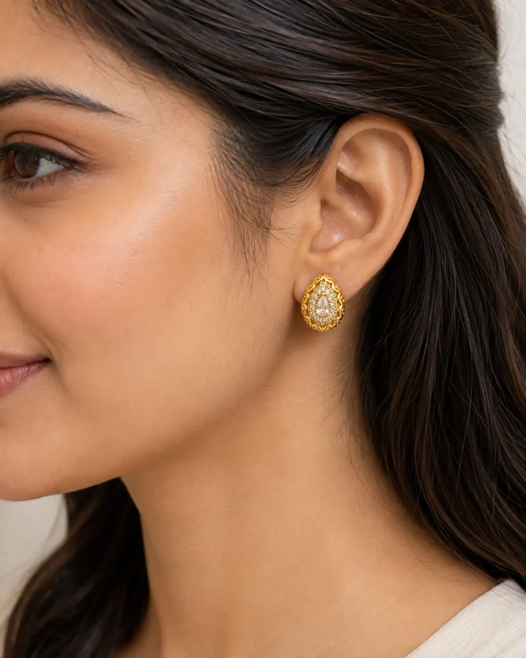 REGAL PAISLEY TEARDROP EARRINGS