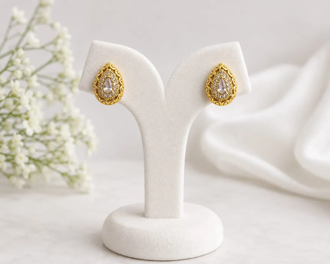 REGAL PAISLEY TEARDROP EARRINGS