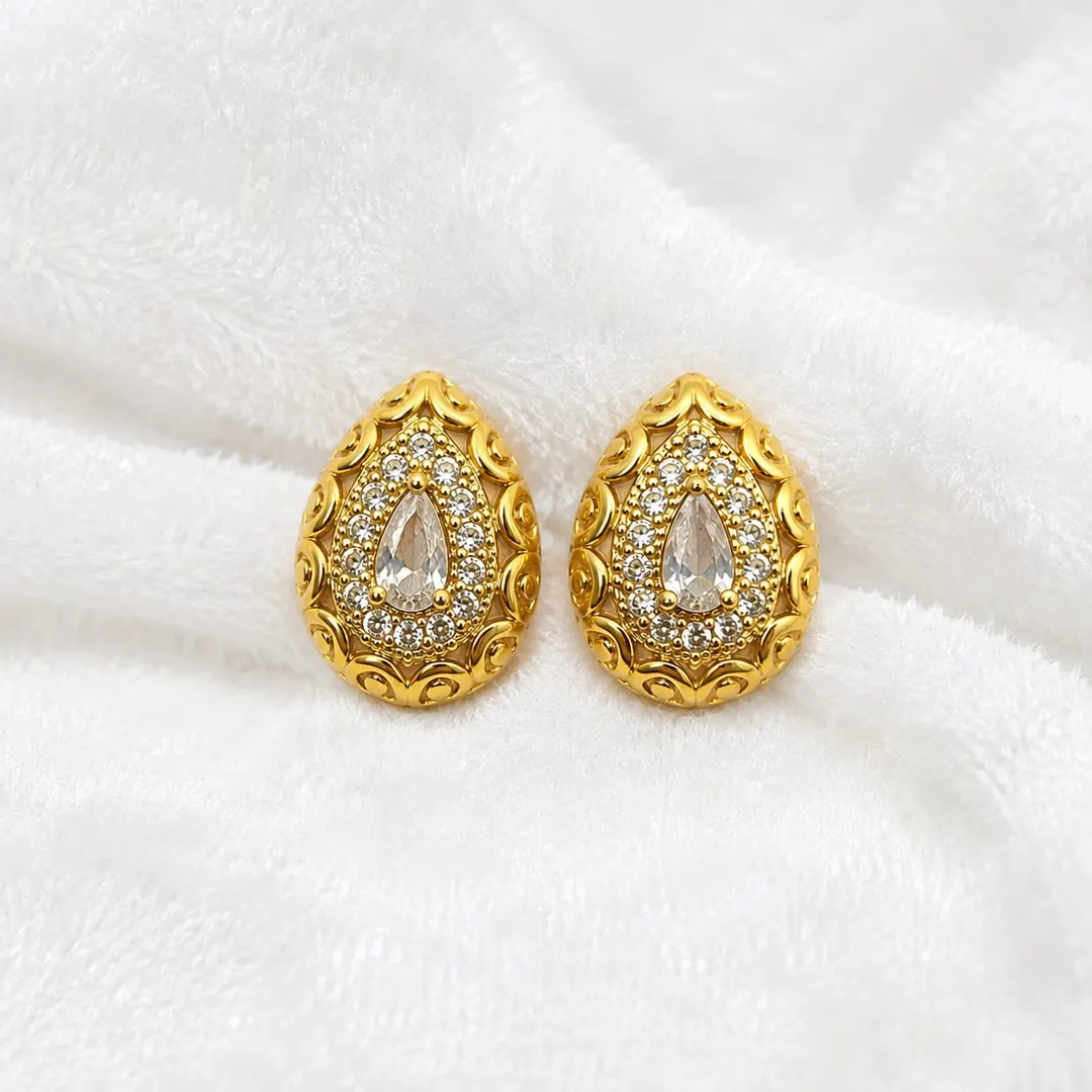 REGAL PAISLEY TEARDROP EARRINGS
