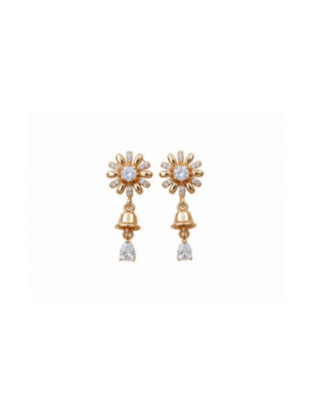 DAISY BELL CRYSTAL JHUMKA EARRINGS