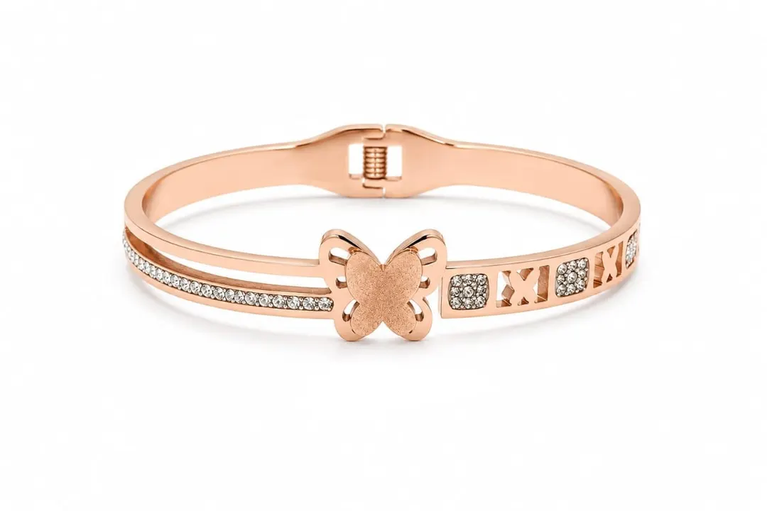 ROSE GOLD BUTTERFLY BRACELET.