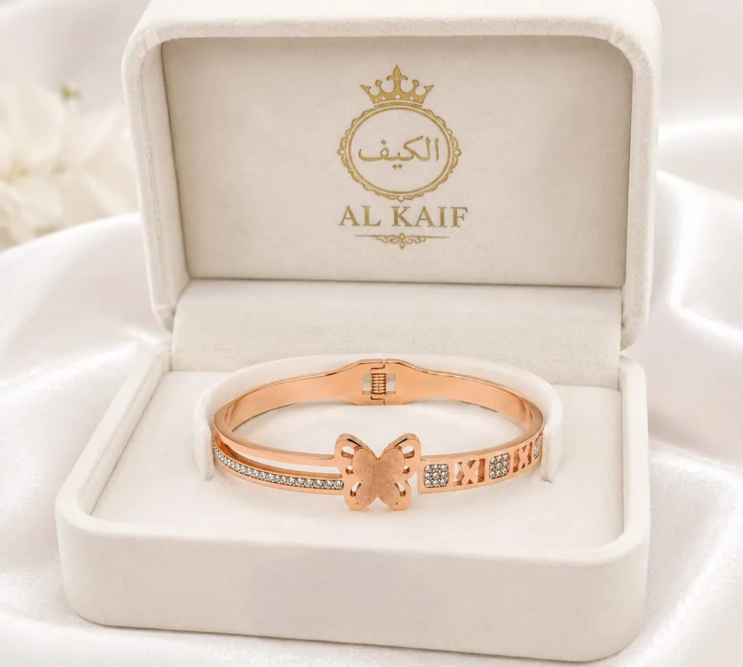 ROSE GOLD BUTTERFLY BRACELET.