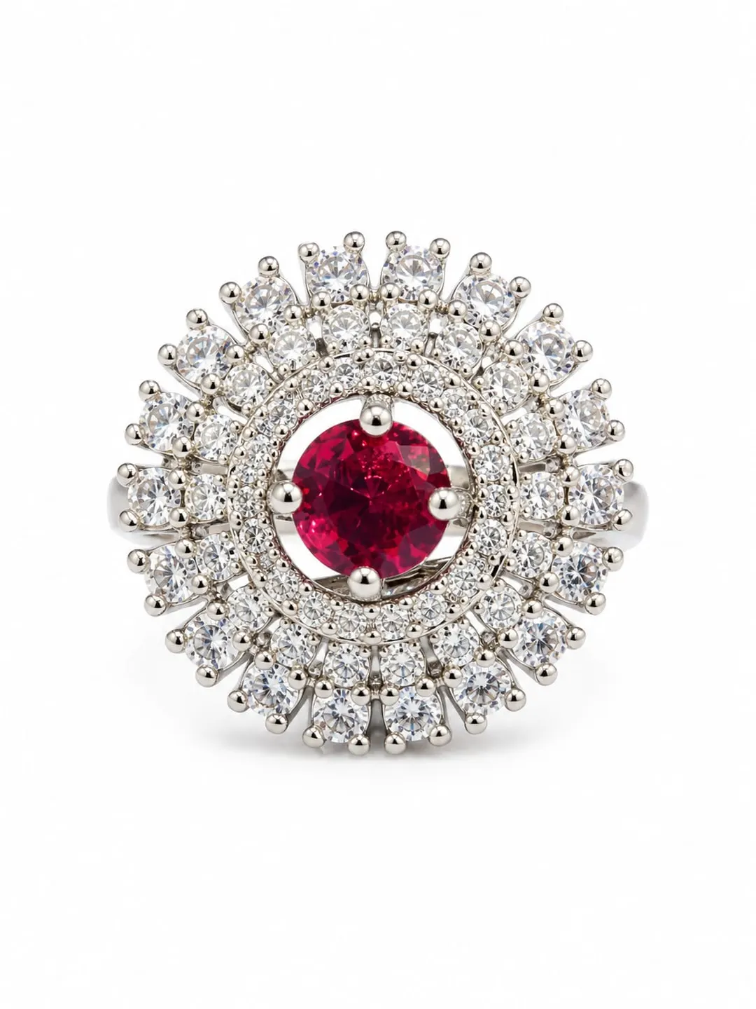 CRIMSON ROYAL HALO RING