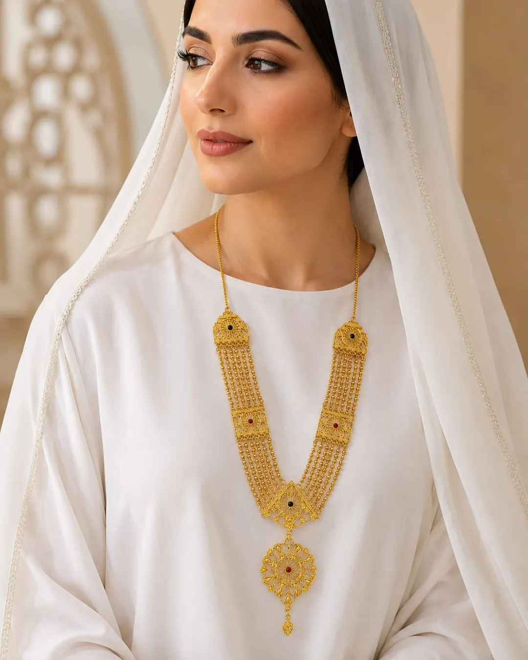 GOLD-TONE MULTI-STRAND RANI HAAR