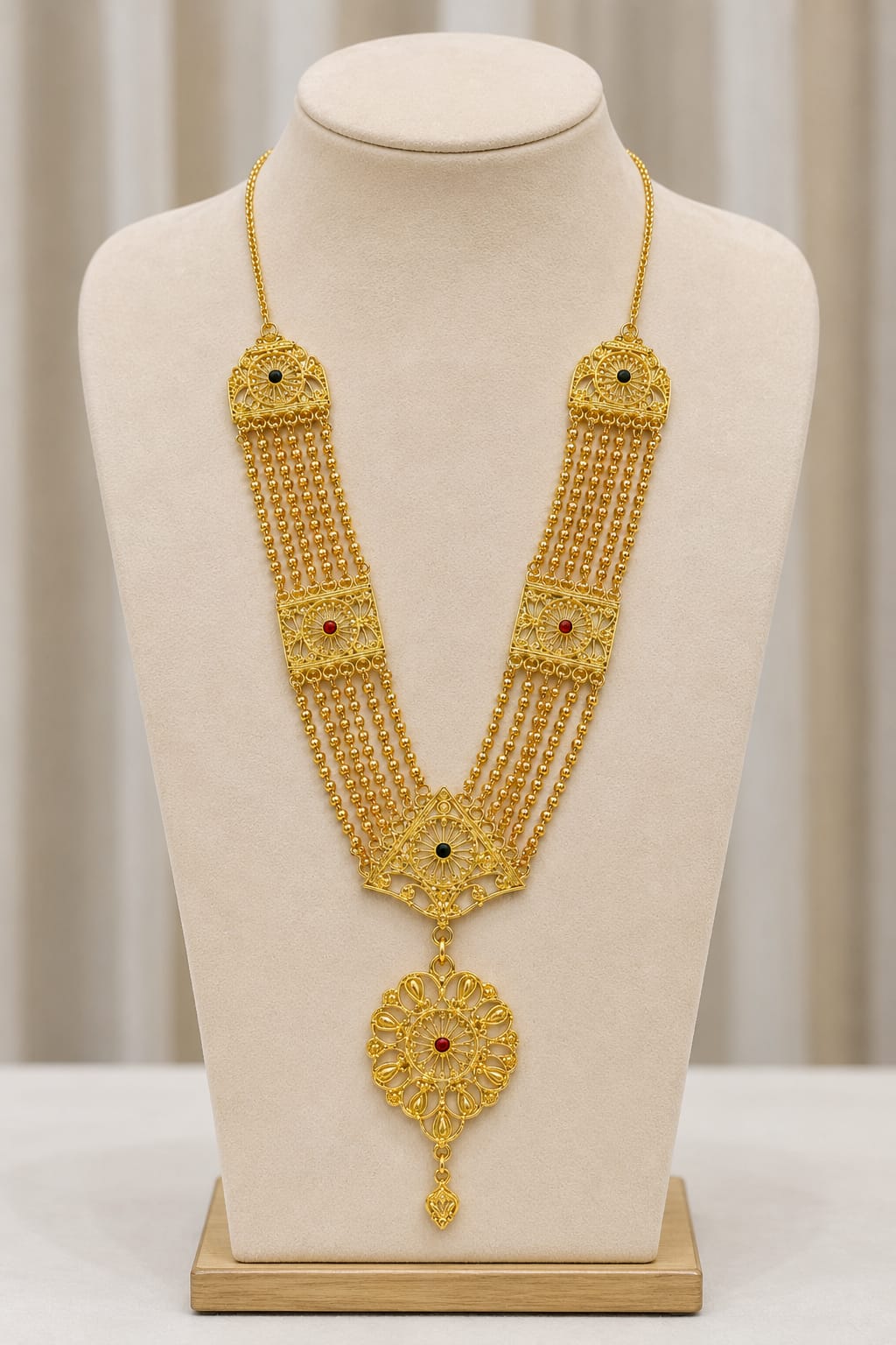 GOLD-TONE MULTI-STRAND RANI HAAR