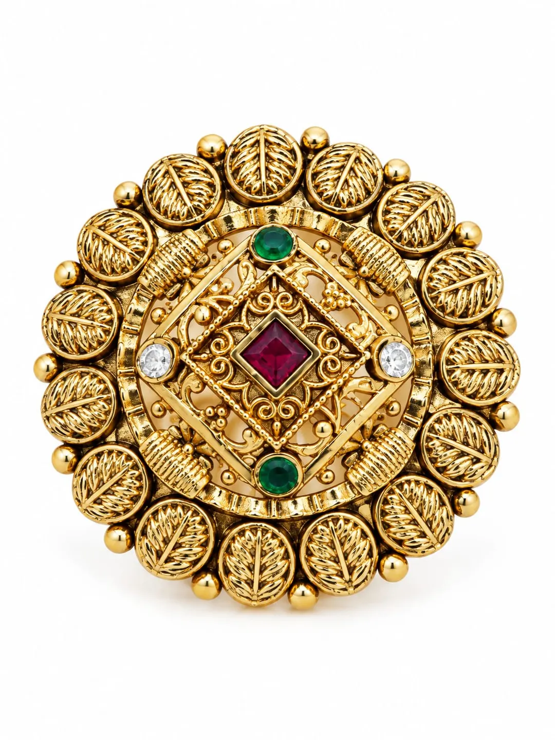 THE REGAL NAVRATNA MANDALA RING.