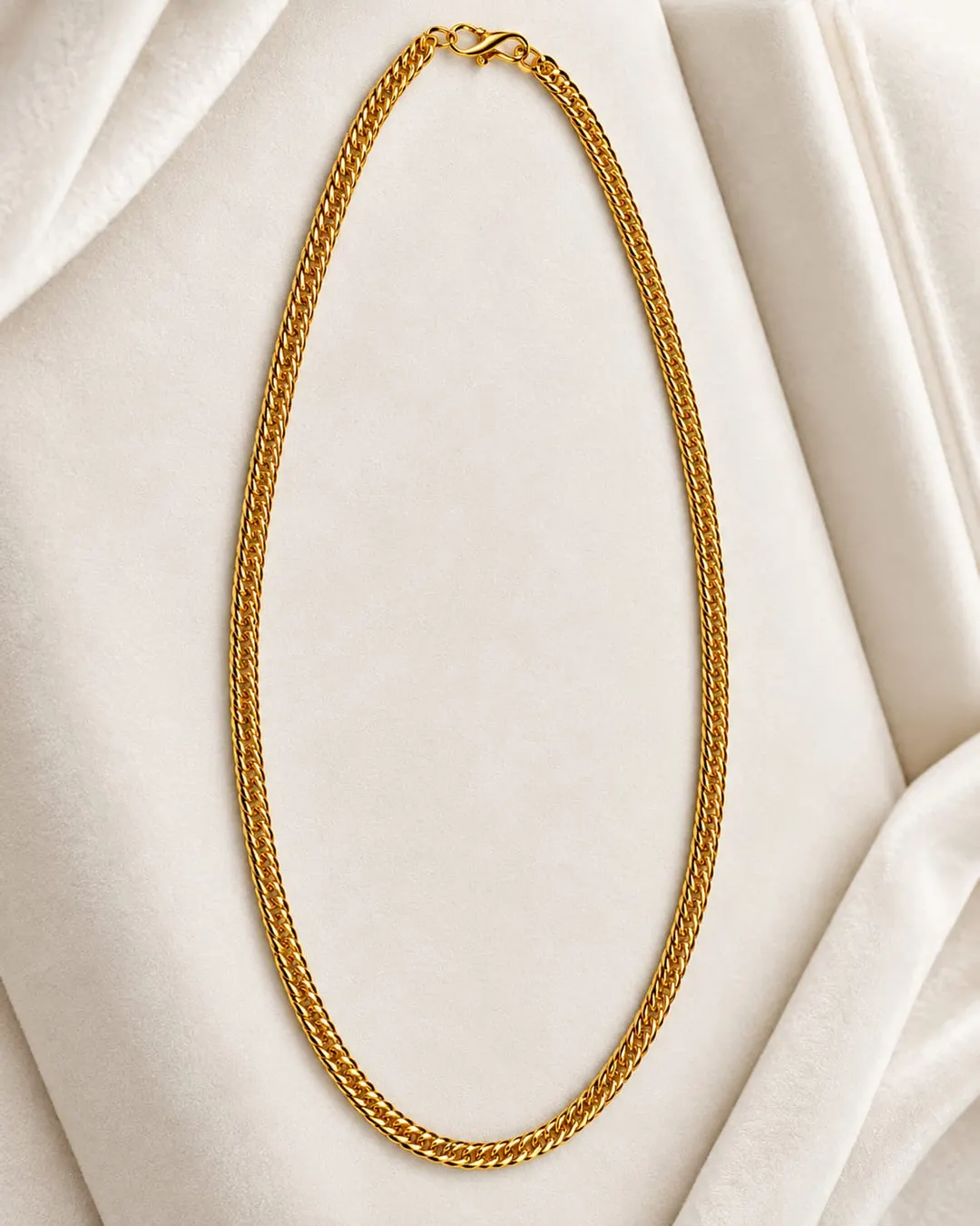 CLASSIC GOLD-TONE BRAIDED LINK CHAIN MEN