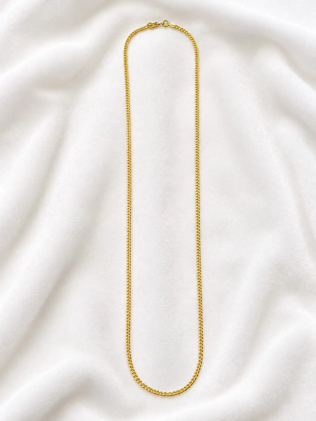 ELEGANT GOLD-TONE SLIM LONG CHAIN MEN