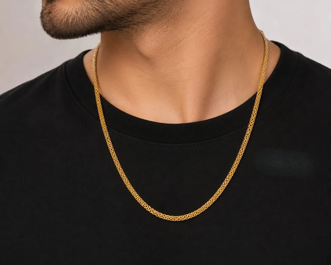 CLASSIC GOLD-TONE FINE LINK CHAIN MEN