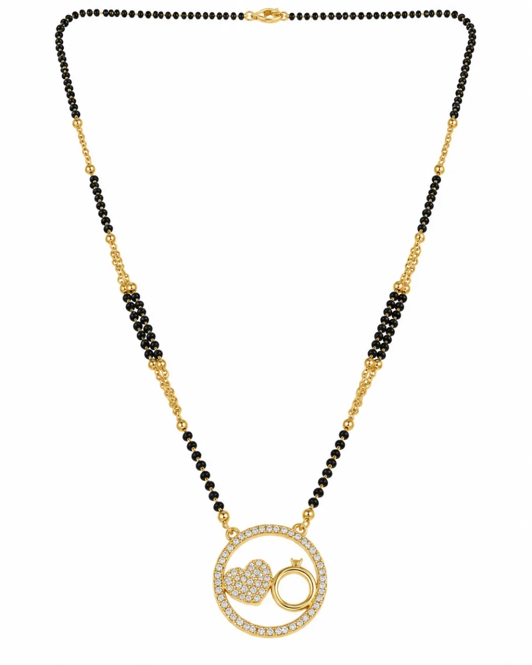 GOLD CIRCLE RING PENDANT MANGALSUTRA