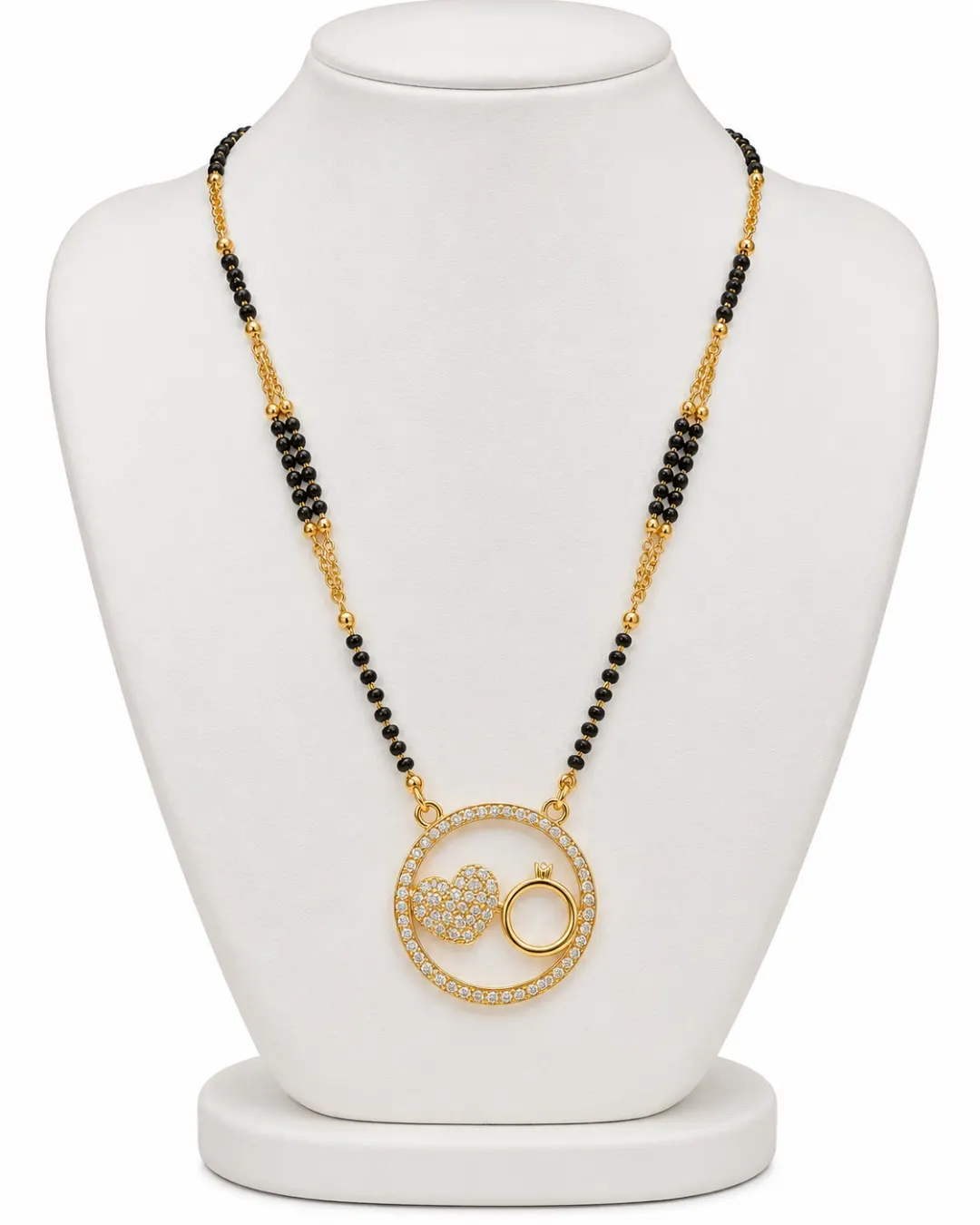 GOLD CIRCLE RING PENDANT MANGALSUTRA