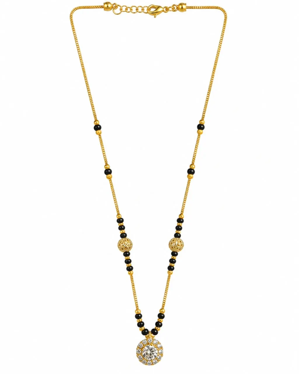 GOLDEN HALO PENDANT MANGALSUTRA