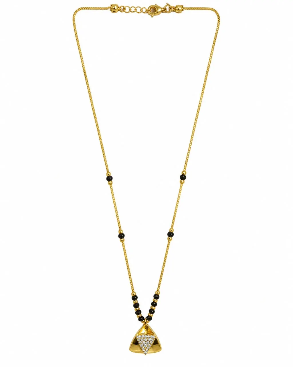 GOLDEN TRIANGLE CRYSTAL MANGALSUTRA