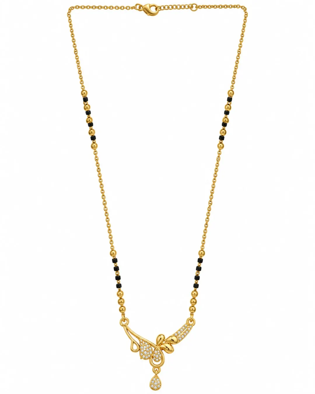 GOLDEN FLORAL DROP MANGALSUTRA
