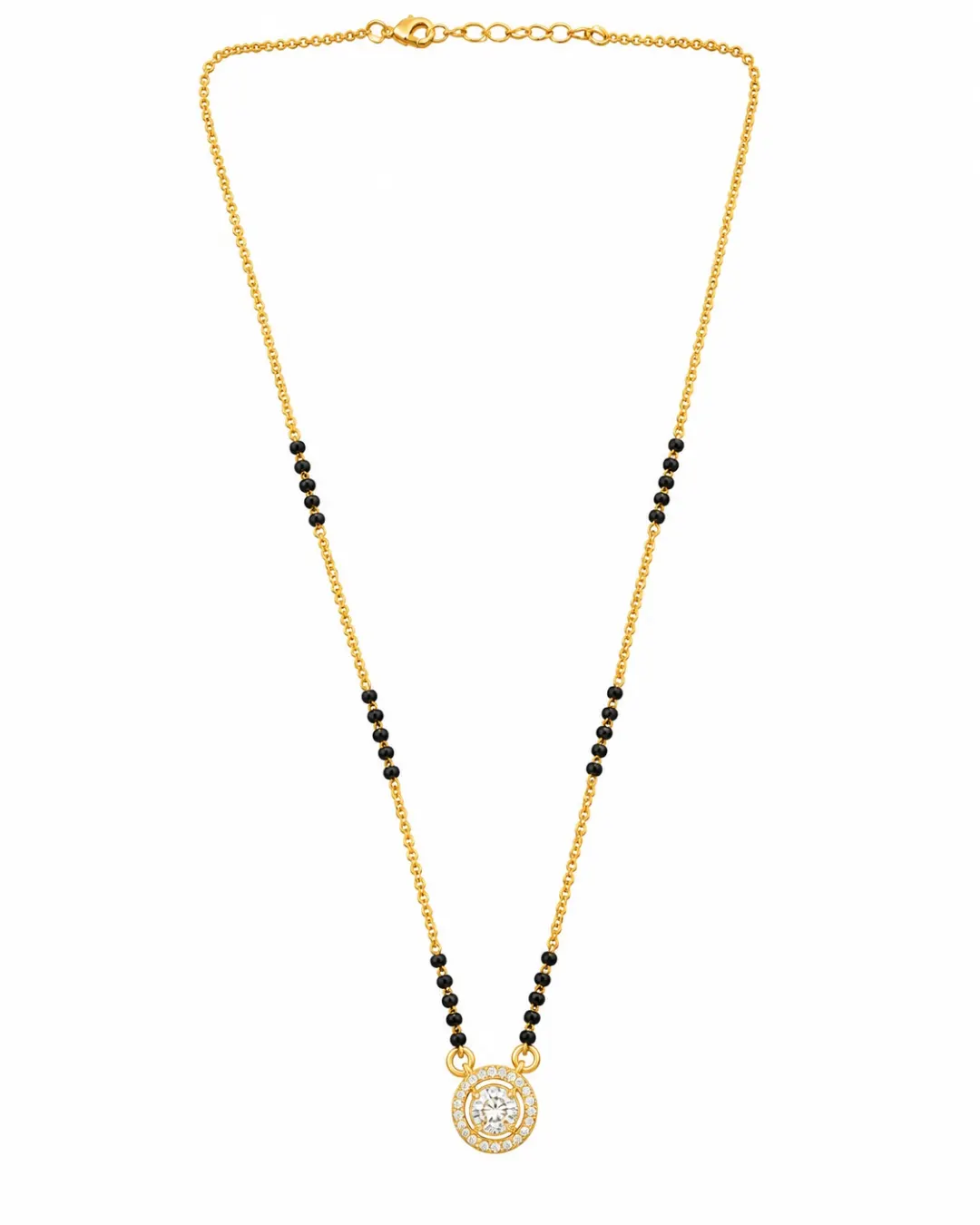 GOLDEN HALO CRYSTAL MANGALSUTRA