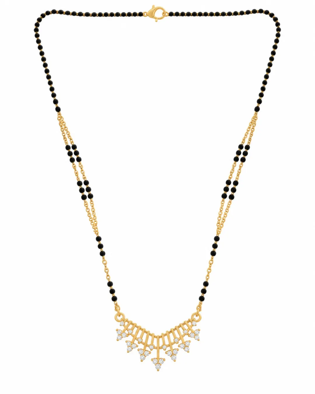 ELEGANT GOLDEN FLORAL MANGALSUTRA