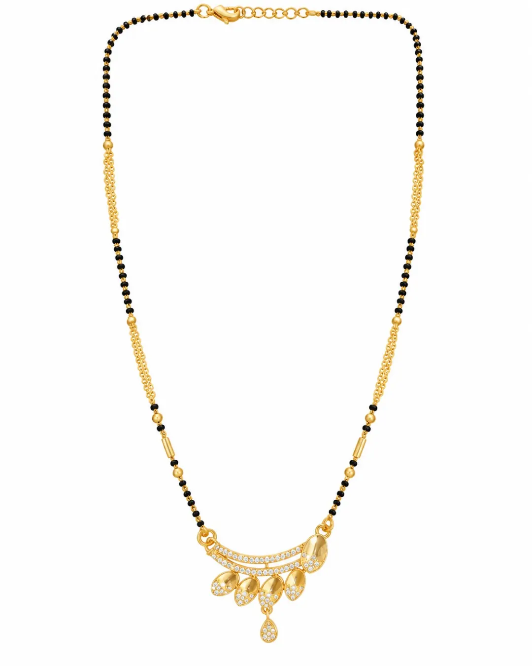 ELEGANT GOLDEN TEARDROP MANGALSUTRA