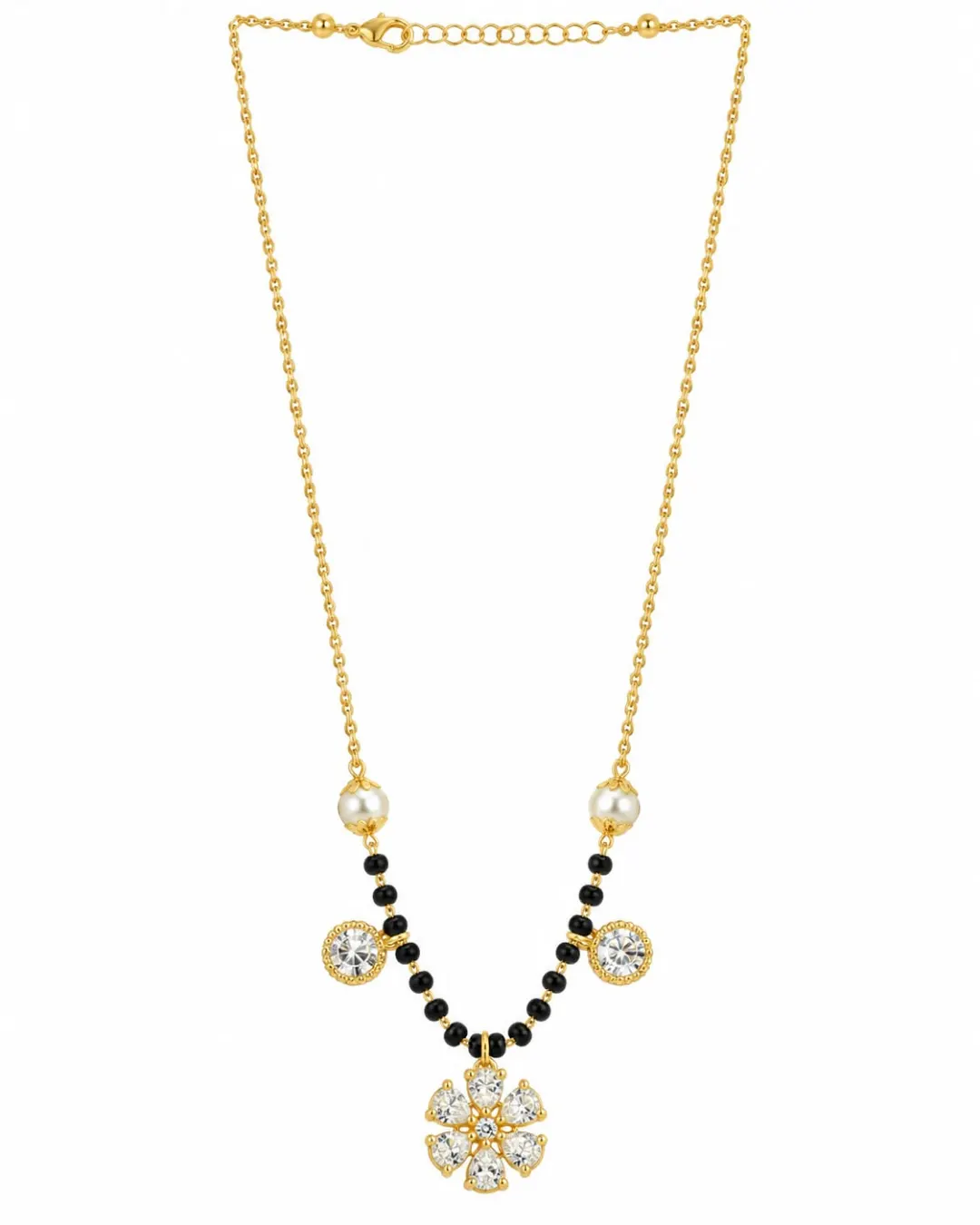 SPARKLING FLORAL GOLD MANGALSUTRA