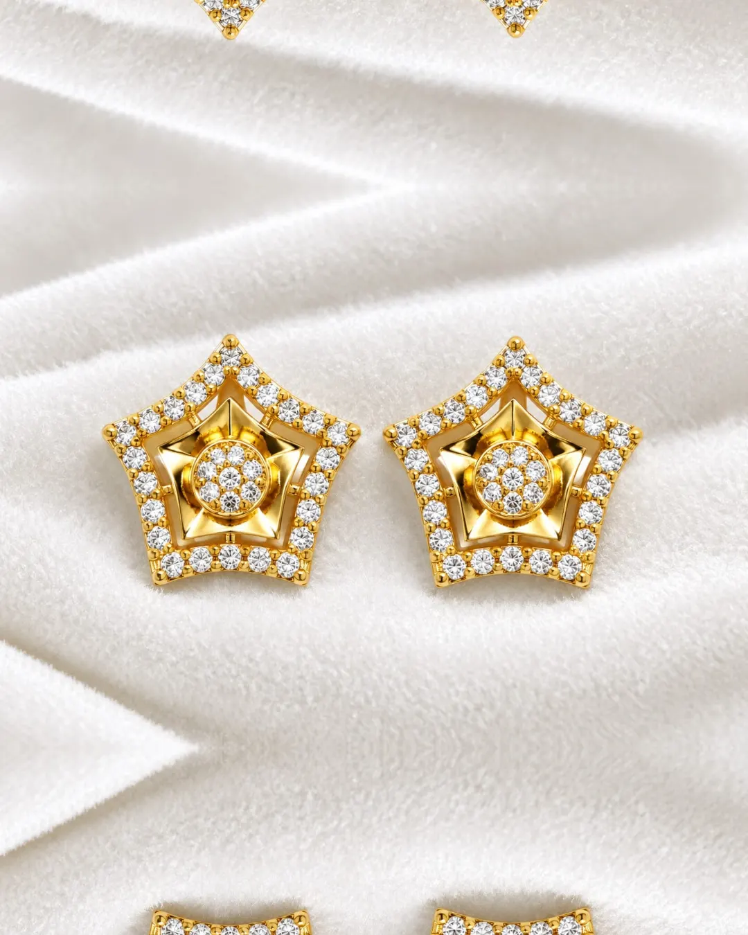 CELESTIAL STAR SPARKLE STUD EARRINGS