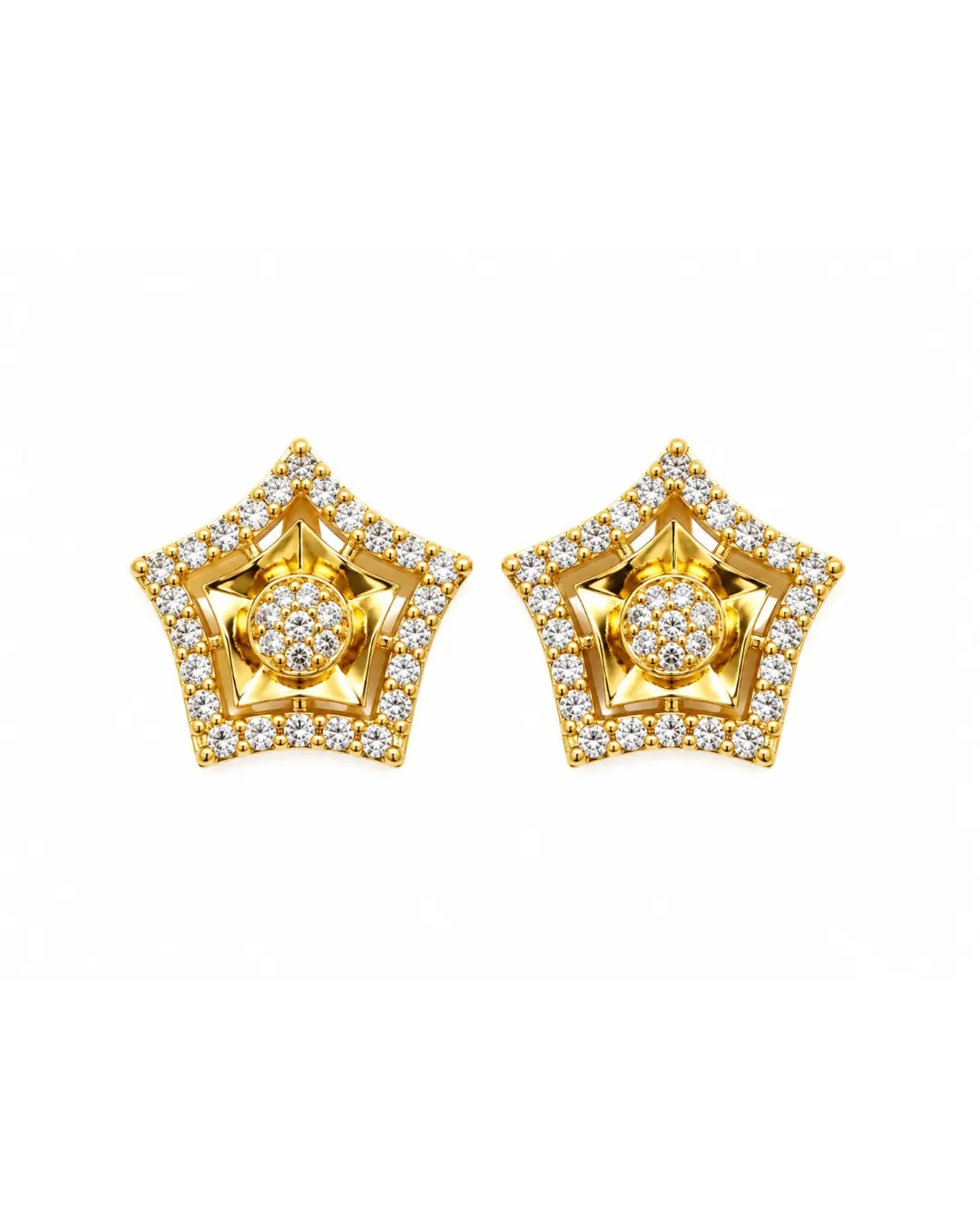 CELESTIAL STAR SPARKLE STUD EARRINGS