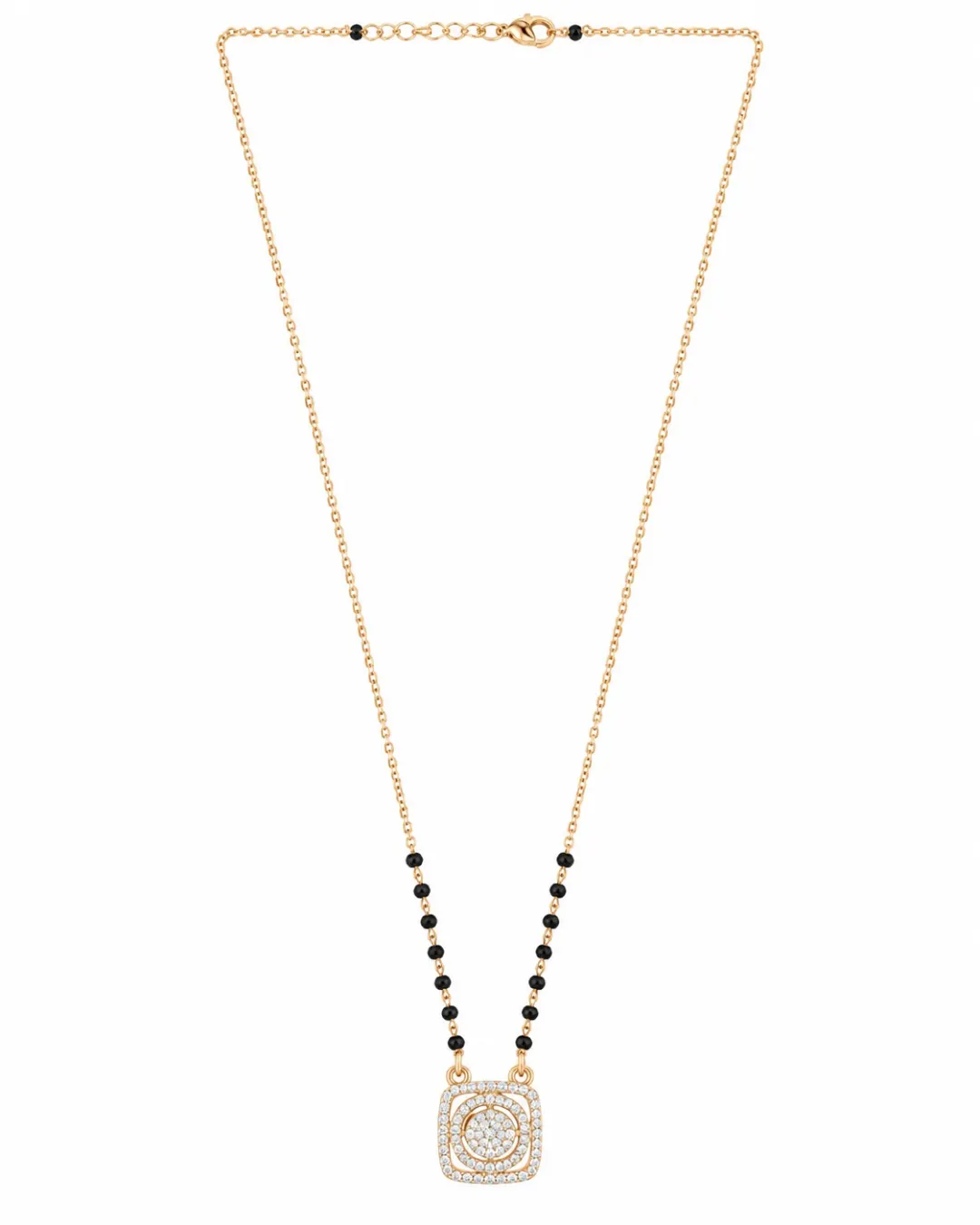 ROSE GOLD SPIRAL CRYSTAL MANGALSUTRA