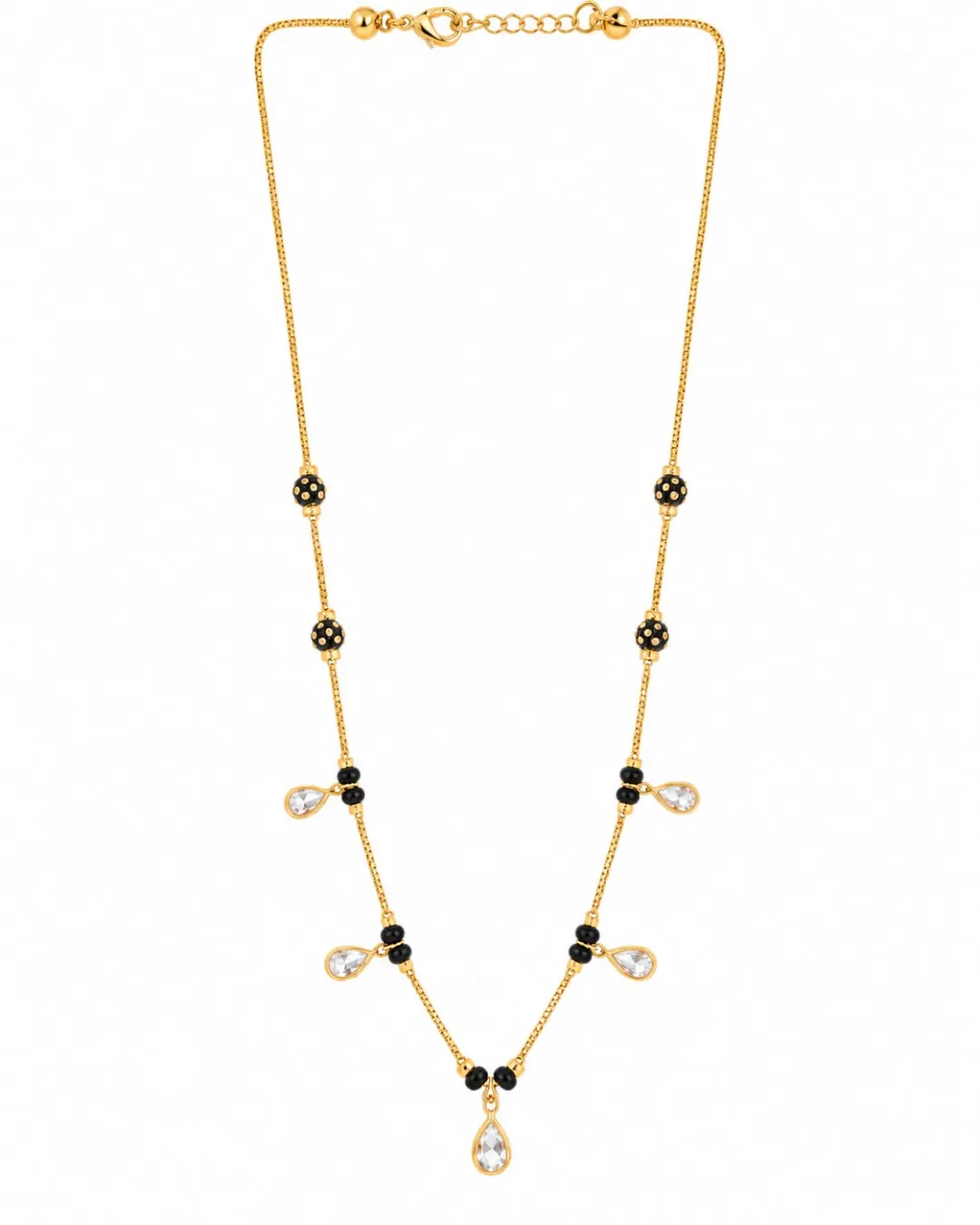 CRYSTAL TEARDROP CHARM MANGALSUTRA