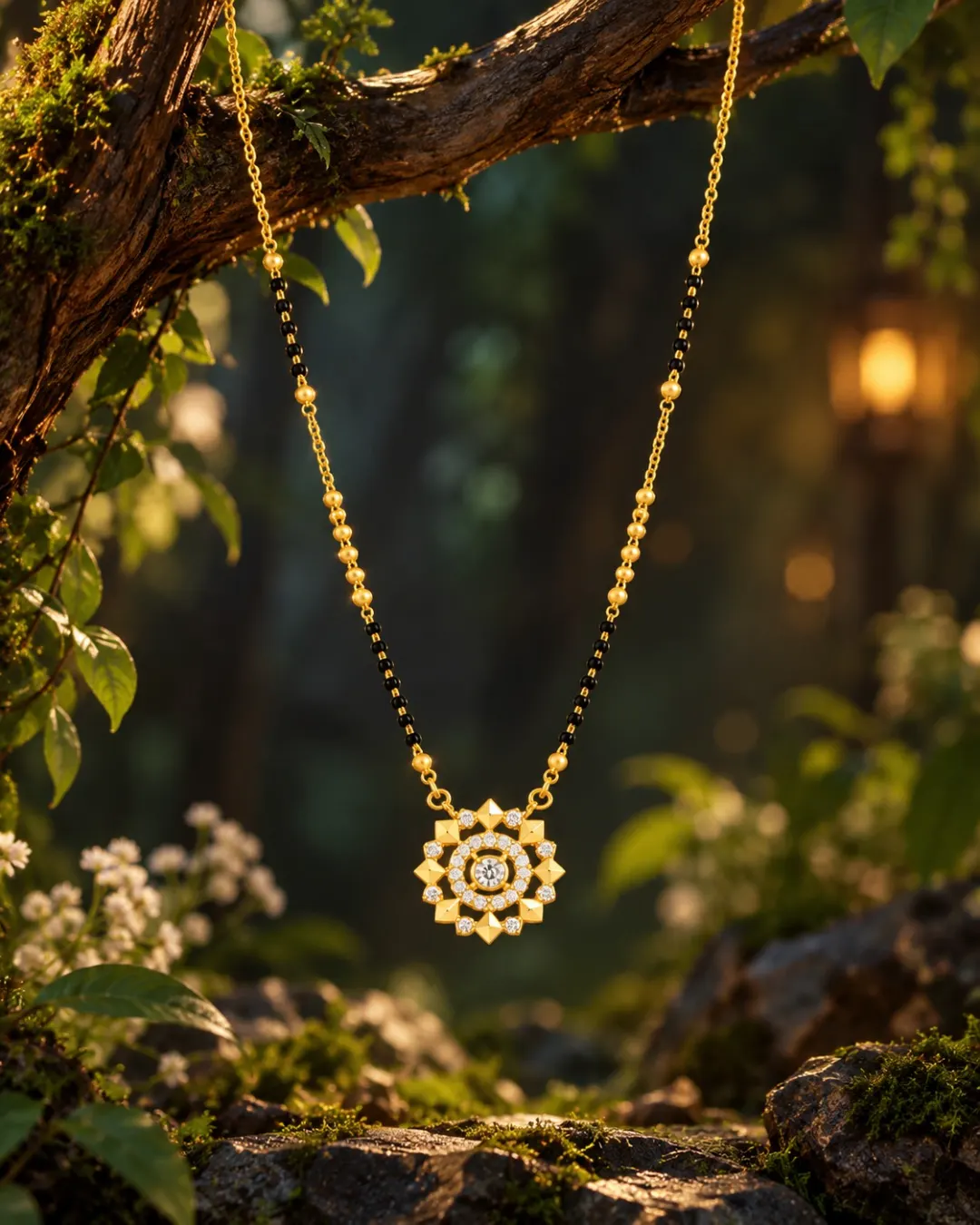 TRADITIONAL FLORAL DESIGN MANGALSUTRA
