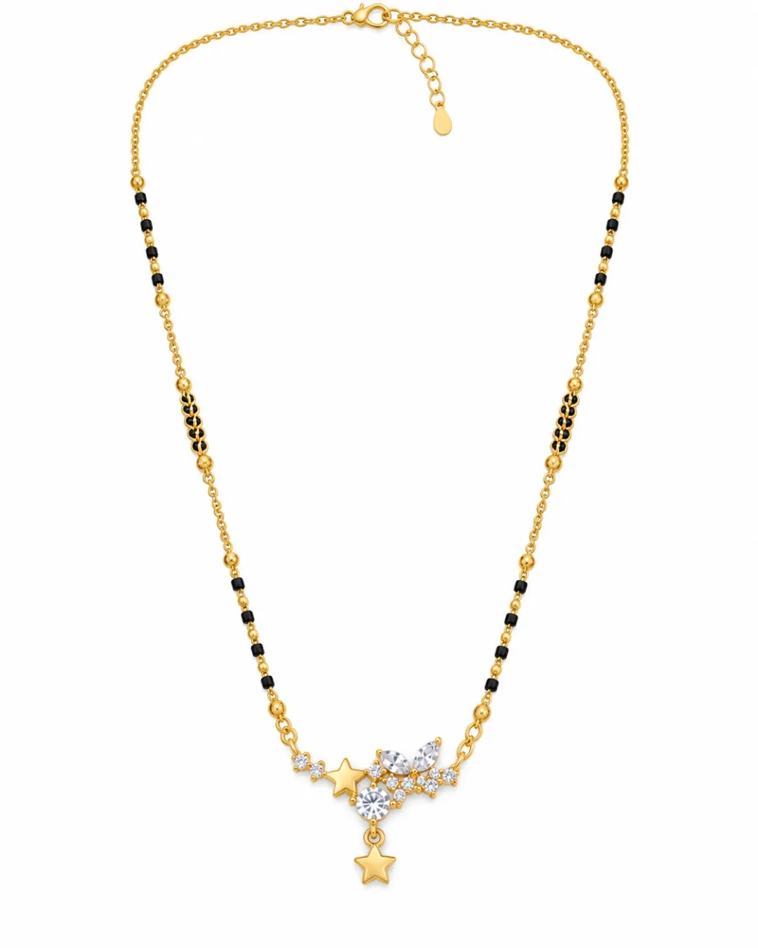 GOLD PLATED STAR CHARM MANGALSUTRA