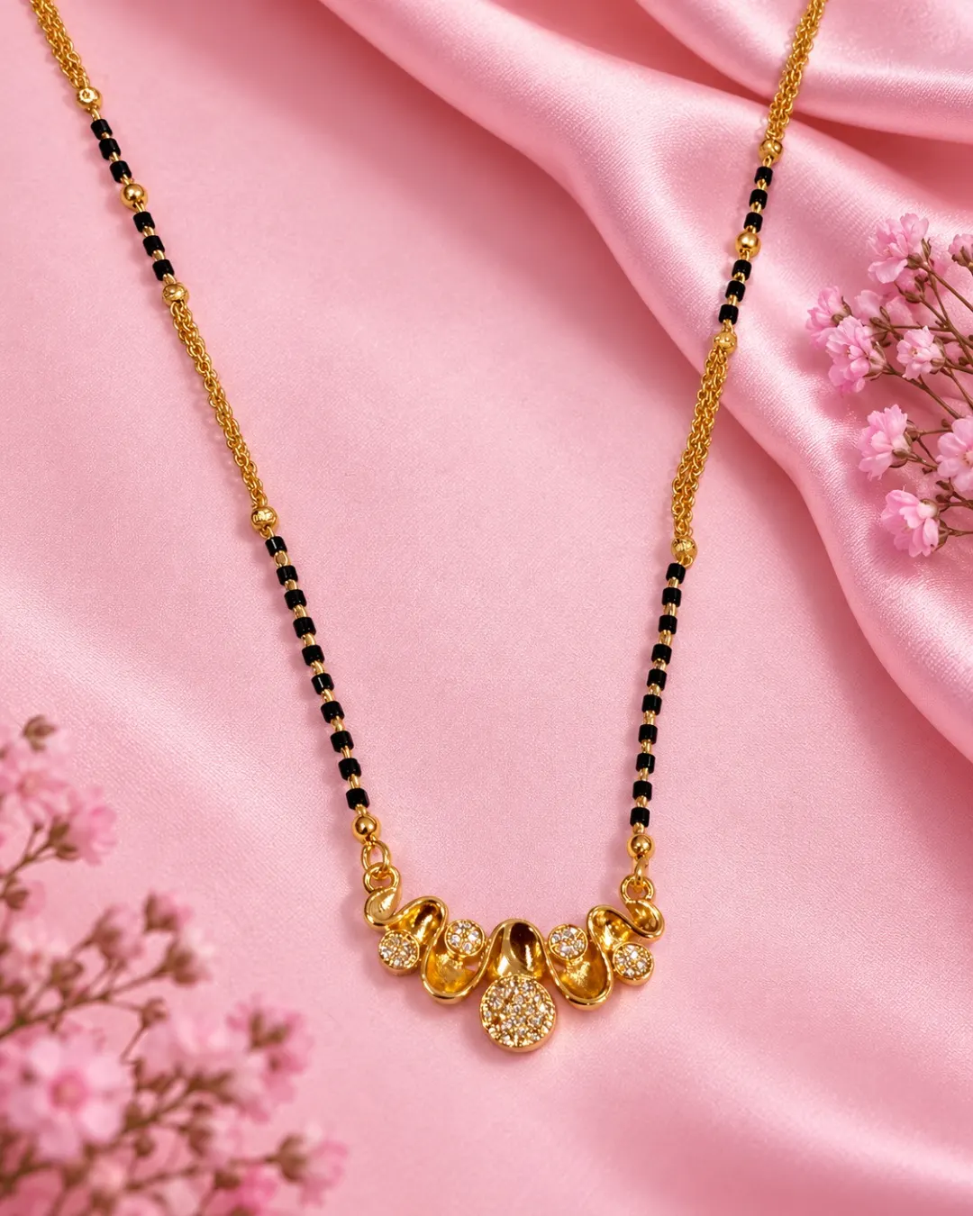 GOLD PLATED DESIGNER PENDANT MANGALSUTRA