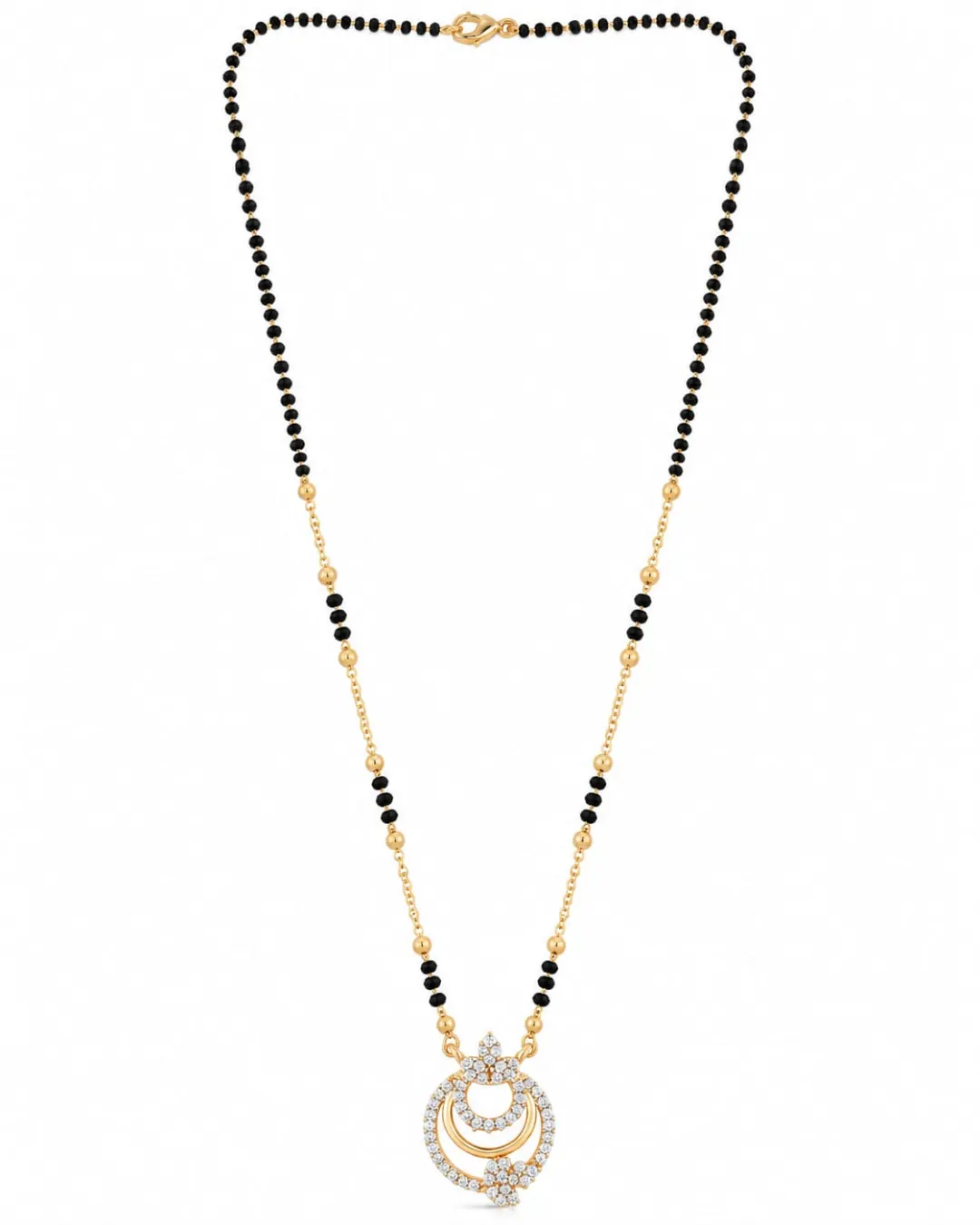 GOLD PLATED AD STONE MANGALSUTRA