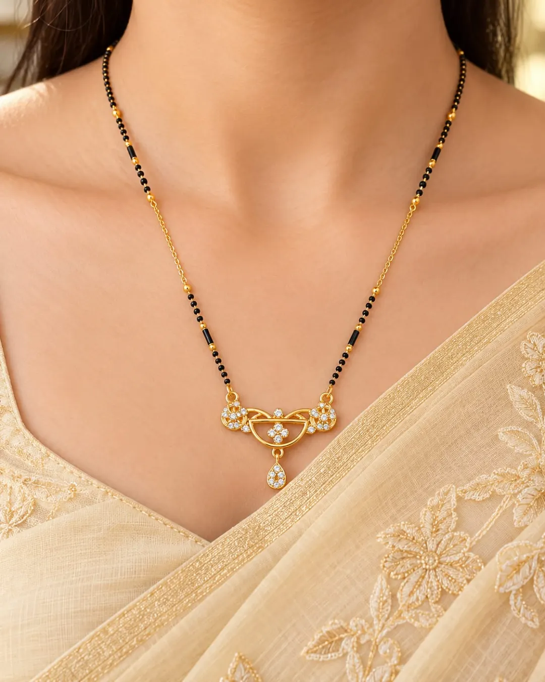 GOLDEN GRACE SPARKLE MANGALSUTRA