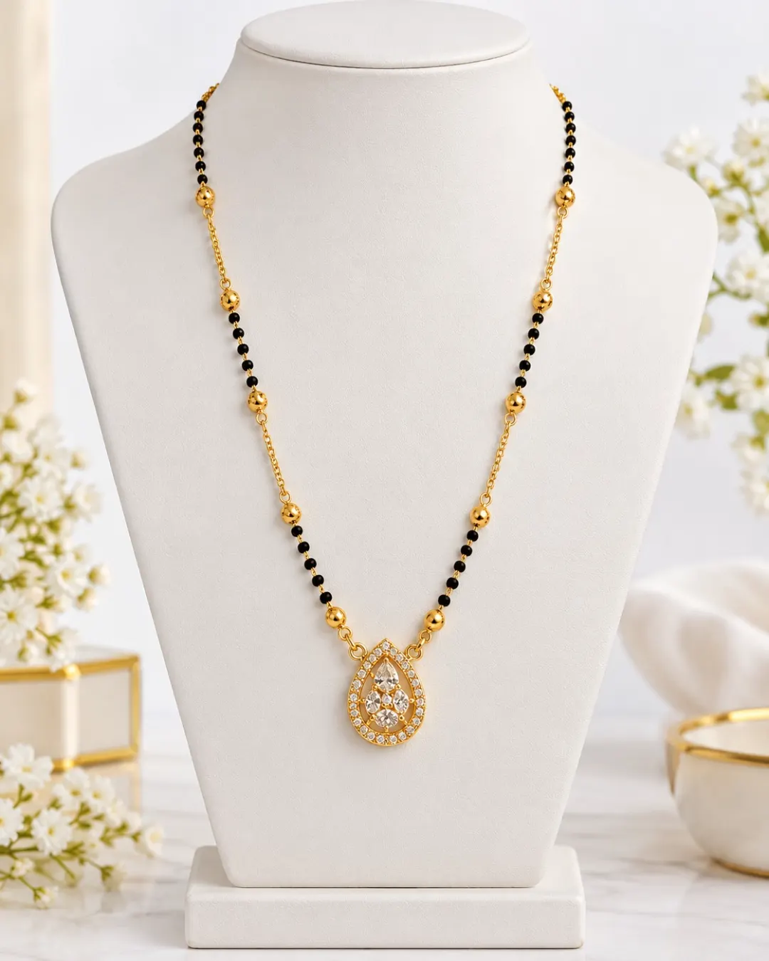 ROYAL TEARDROP SPARKLE MANGALSUTRA