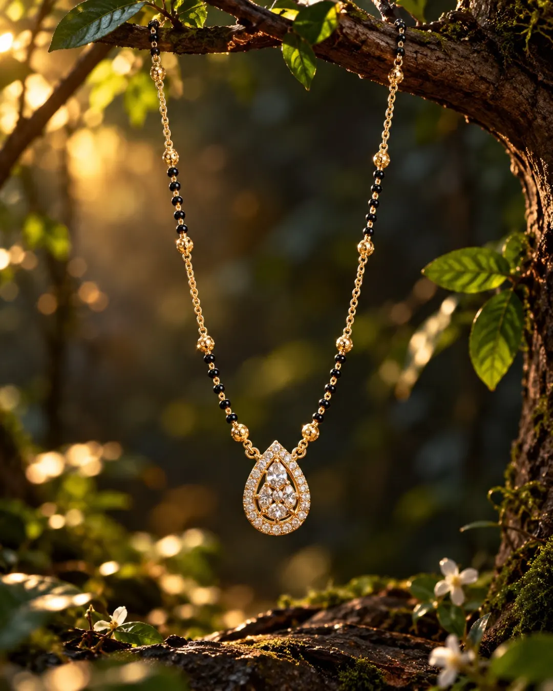 ROYAL TEARDROP SPARKLE MANGALSUTRA
