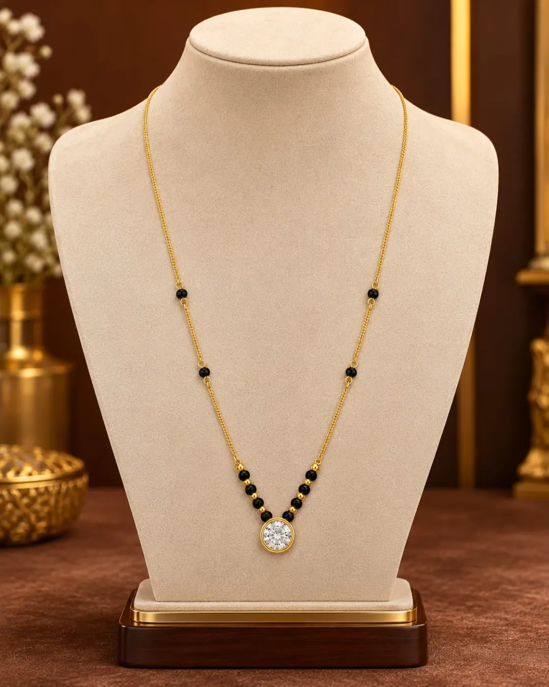 CLASSIC SOLITAIRE CHARM MANGALSUTRA