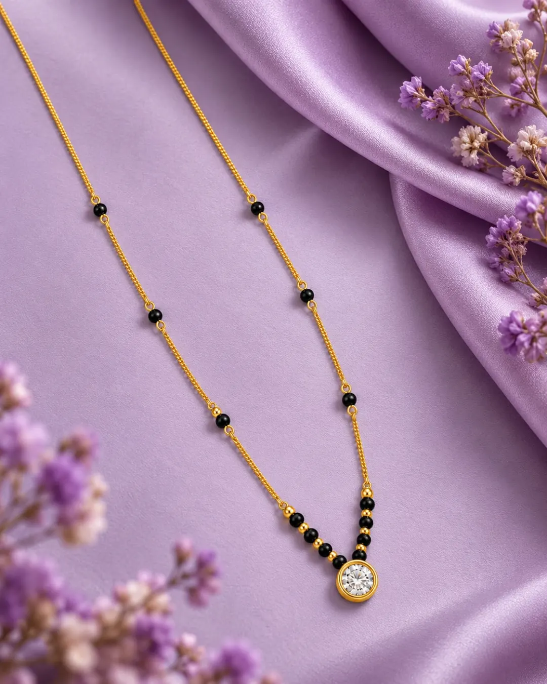 CLASSIC SOLITAIRE CHARM MANGALSUTRA