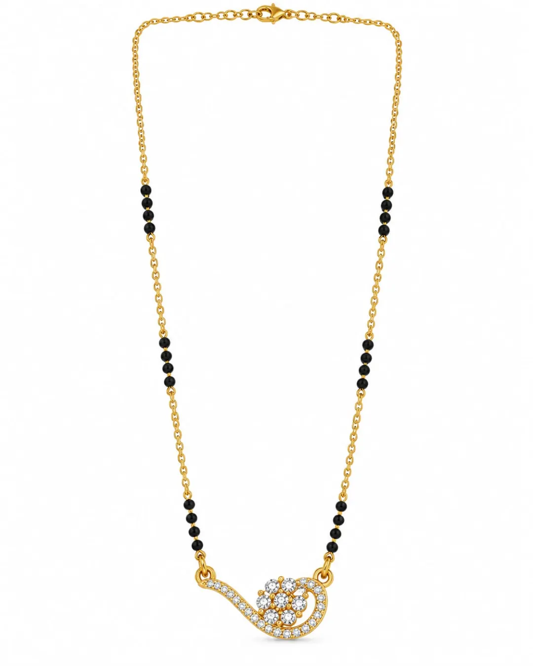 GOLDEN FLORAL SPARKLE MANGALSUTRA