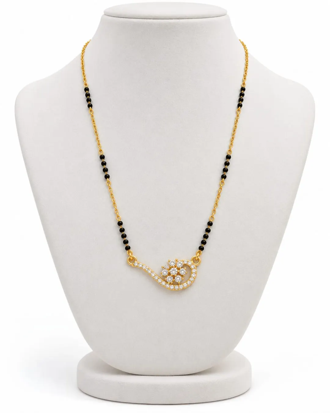 GOLDEN FLORAL SPARKLE MANGALSUTRA
