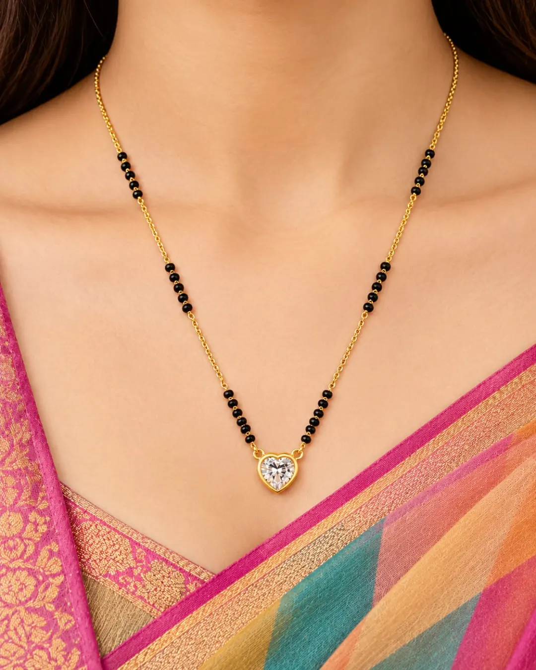 ROYAL HEART SOLITAIRE MANGALSUTRA