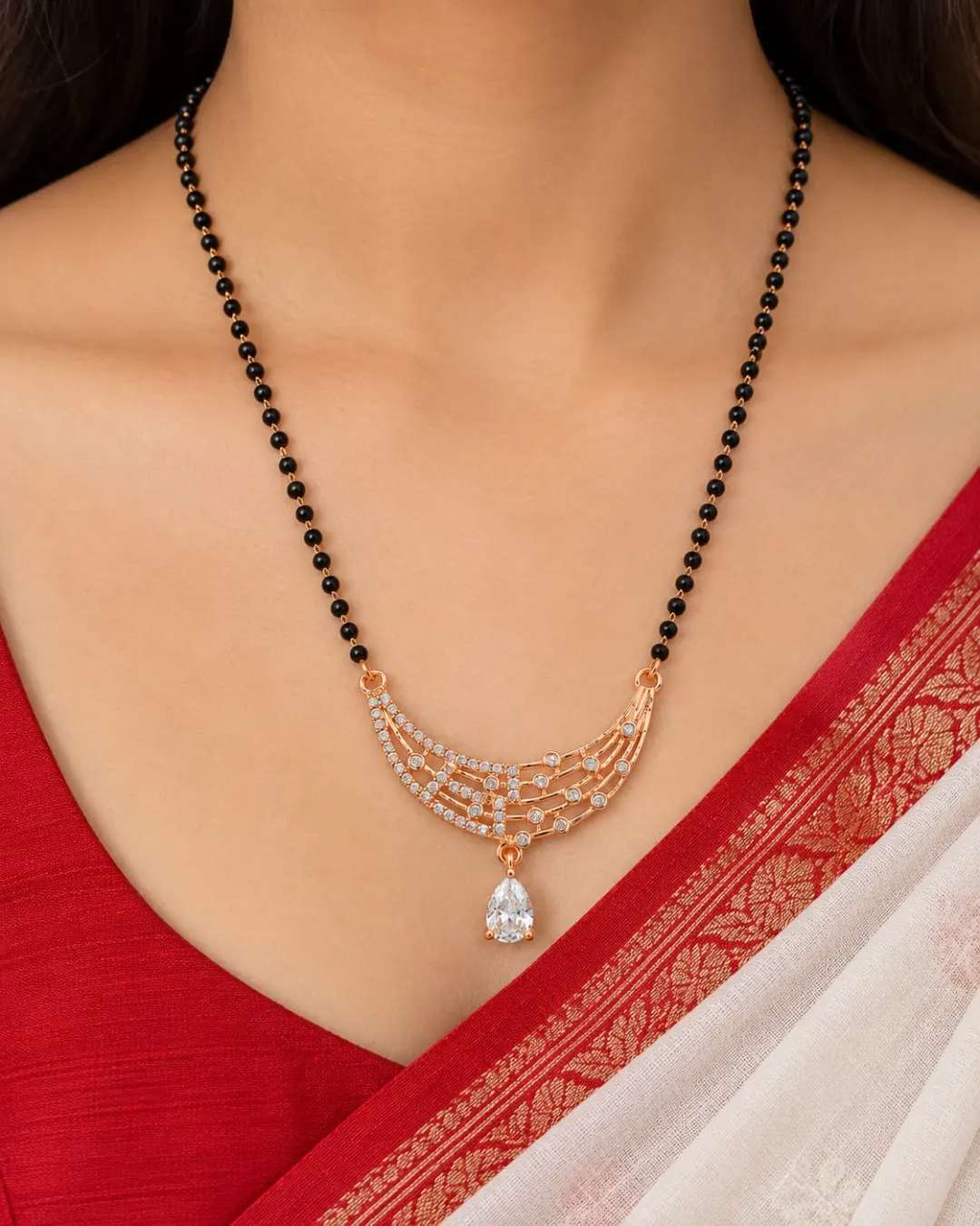 ROYAL CRESCENT DROP MANGALSUTRA