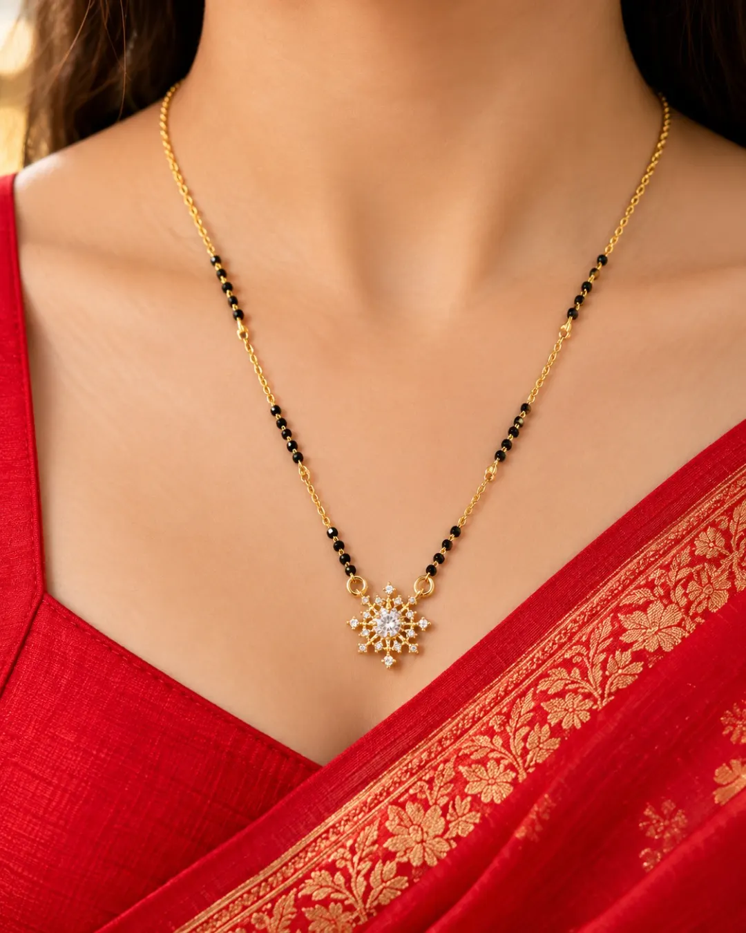 ROYAL SUNBURST SPARKLE MANGALSUTRA